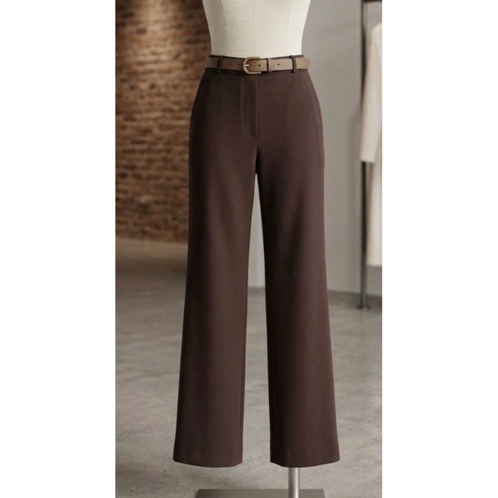 Everlane Ponte Wide-Leg Trouser – Brown Size 00